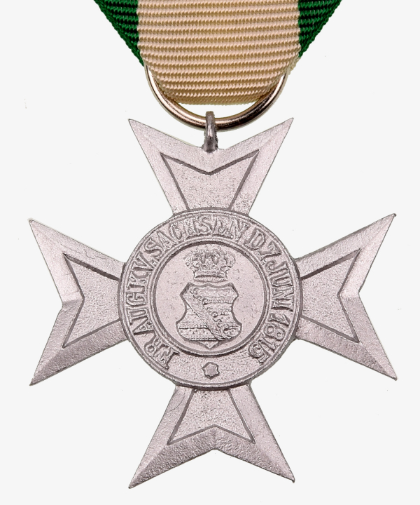 Sachsen Verdienstorden Silbernes Verdienstkreuz ohne Schwerter